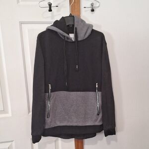 Men's Black and Gray Hoodie